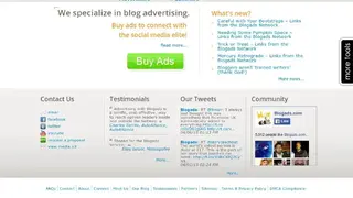 BlogAds screenshot