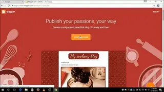 Blogger screenshot