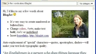 BlogJet screenshot