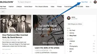 Bloglovin’ screenshot