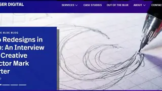 Blue Laser Design screenshot