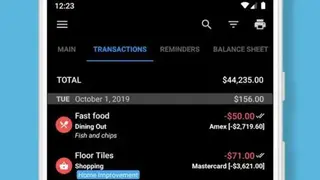 Bluecoins screenshot