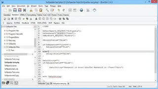 Bluefish Editor screenshot