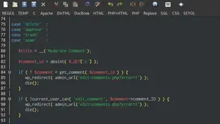 Bluefish Editor screenshot