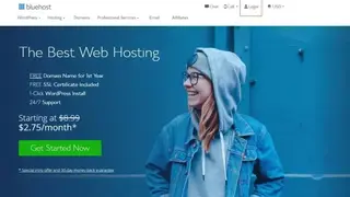 Bluehost screenshot
