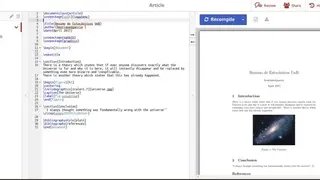 \BlueLaTeX screenshot