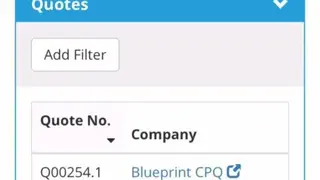 Blueprint CPQ screenshot