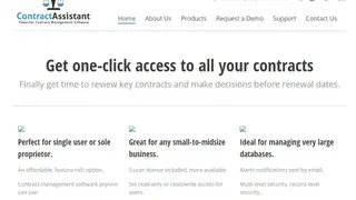 Blueridge Software Contract Assistant screenshot