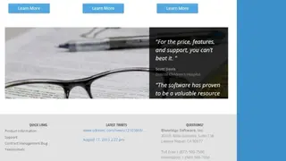 Blueridge Software Contract Assistant screenshot