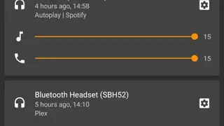 Bluetooth Volume Manager screenshot