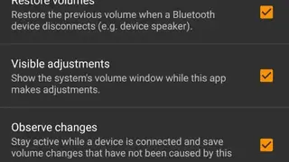 Bluetooth Volume Manager screenshot