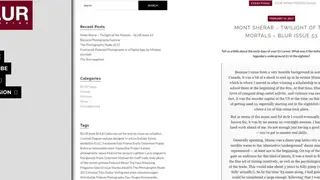 Blur Magazine screenshot