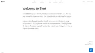 Blurt screenshot
