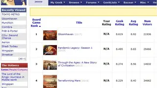 BoardGameGeek screenshot