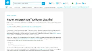 BodyBuilding Macro Calculator screenshot