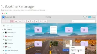 Bookmark OS screenshot