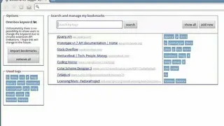 Bookmarks Tagger screenshot