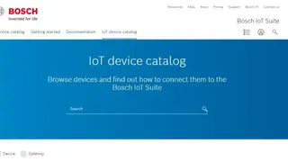 Bosch IoT Suite screenshot