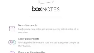 Box Notes screenshot