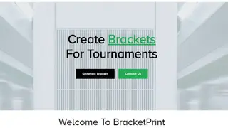 Bracket Print screenshot