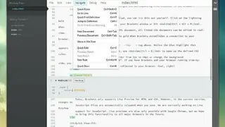 Brackets screenshot