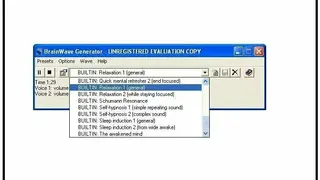 BrainWave Generator screenshot