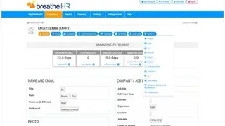 BreatheHR screenshot