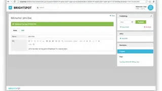 Brightspot CMS screenshot