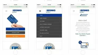 Brink’s Money Prepaid Banking screenshot