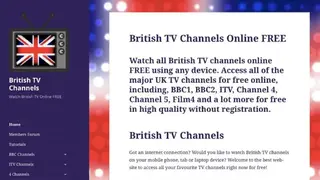 British TV Channels screenshot