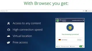 Browsec screenshot