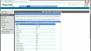 Browser Capability screenshot