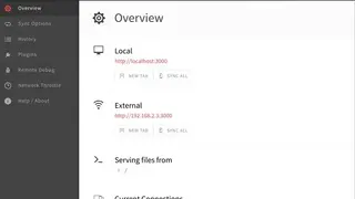 BrowserSync screenshot