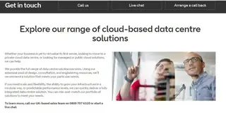 BT Data Center Outsourcing screenshot