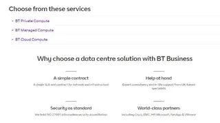 BT Data Center Outsourcing screenshot
