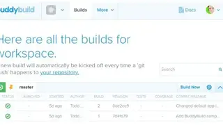Buddybuild screenshot