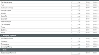 Budgetzero screenshot