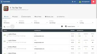 Bugfender screenshot