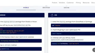Bugsnag screenshot