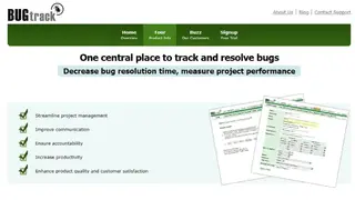 BUGtrack screenshot