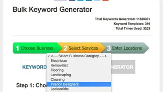 Bulk Keyword Generator screenshot