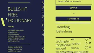 Bullshit Free Dictionary screenshot