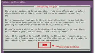 BURG bootloader screenshot