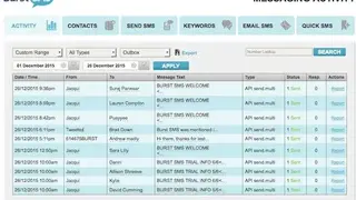 Burst SMS screenshot