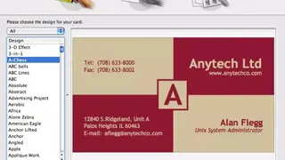 Business Card Composer screenshot