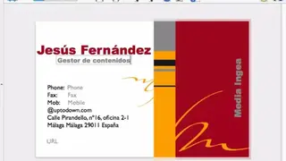 Business Card Composer screenshot