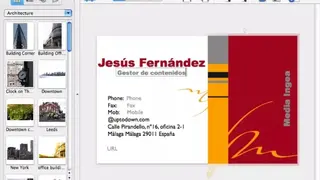 Business Card Composer screenshot