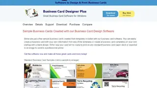Business Card Designer Plus screenshot