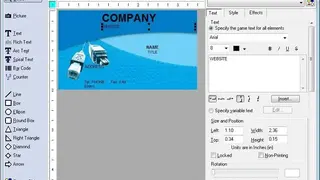 Business Card Designer Plus screenshot