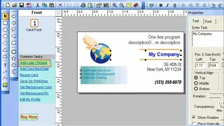 Business Card Designer Pro screenshot